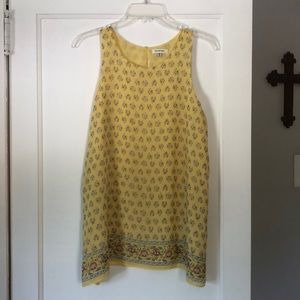 Yellow Floral Tank Top